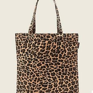 J. Crew Cheetah Canvas Tote Bag